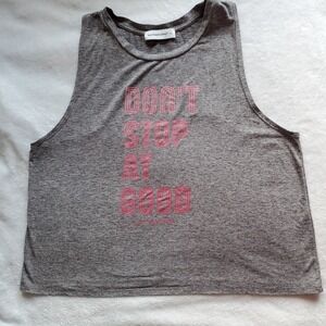 Burn Bootcamp Tank Top Grey XL Don't Stop At Good